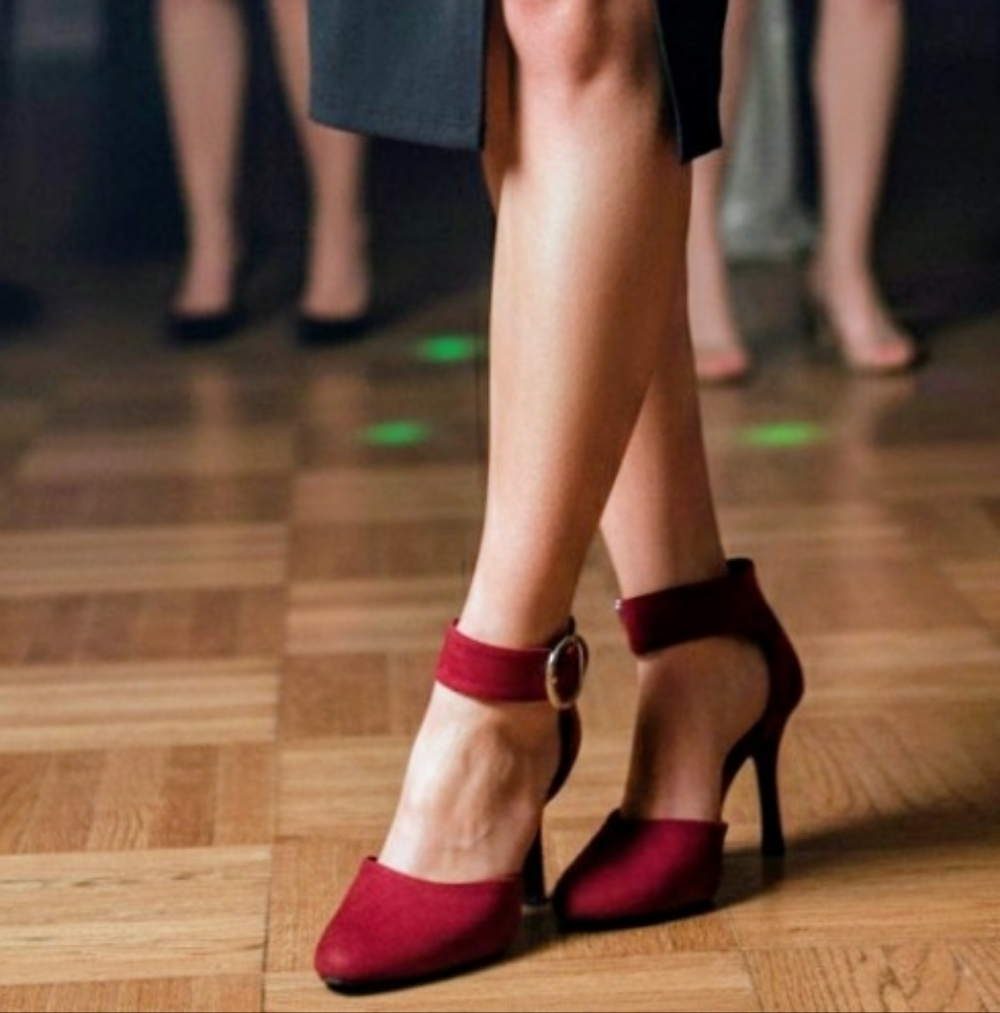 Impo Women's Red Ankle Strap Heels